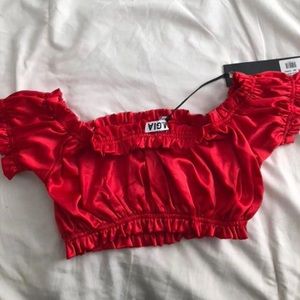 Red Crop Top - I Am Gia Brand